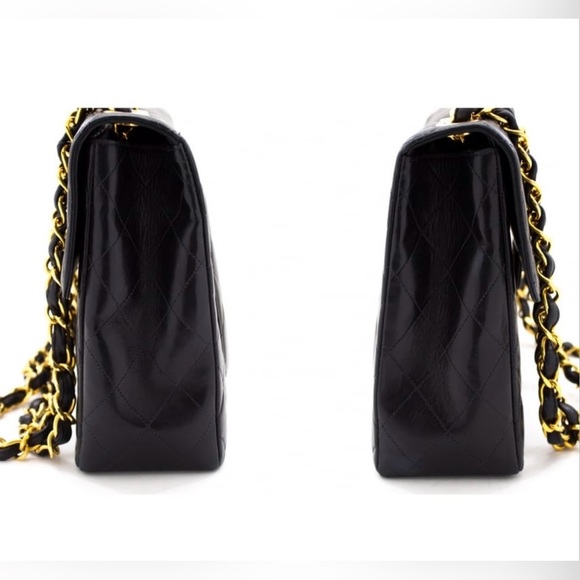 Vintage CHANEL Jumbo 11” Flap Bag - Picture 5 of 11